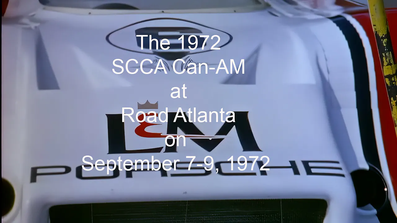 1972 SCCA Can-Am at Road Atlanta on 9/7-9/1972