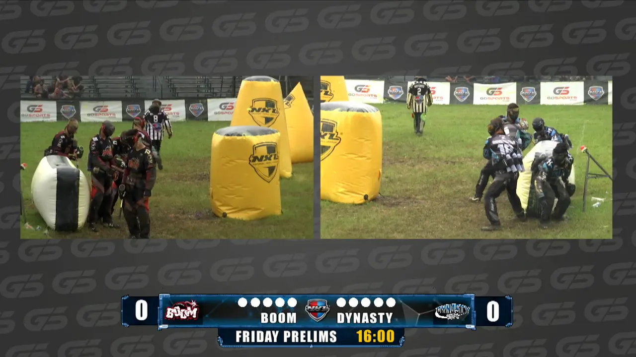 Dynasty vs Boom - Infamous vs Outlaws - Major League Paintball PLUS