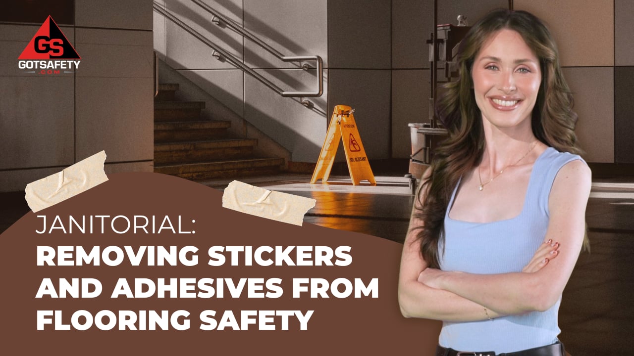 Janitorial: Removing Stickers and Adhesives from Flooring Safety