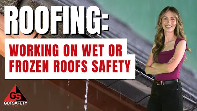 Roofing: Working on Wet or Frozen Roo...