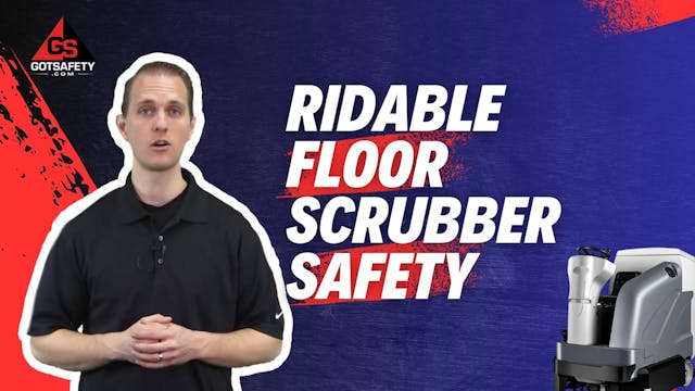 Ridable Floor Scrubber Safety