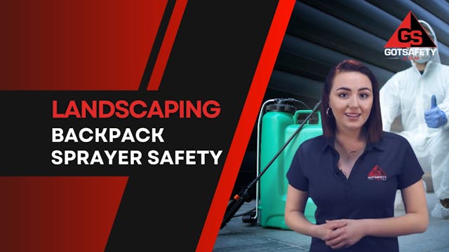 Landscaping: Backpack Sprayer Safety