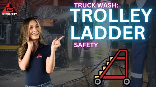 Truck Wash: Trolley Ladder Safety