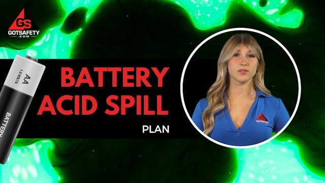 Battery Acid Spill Plan