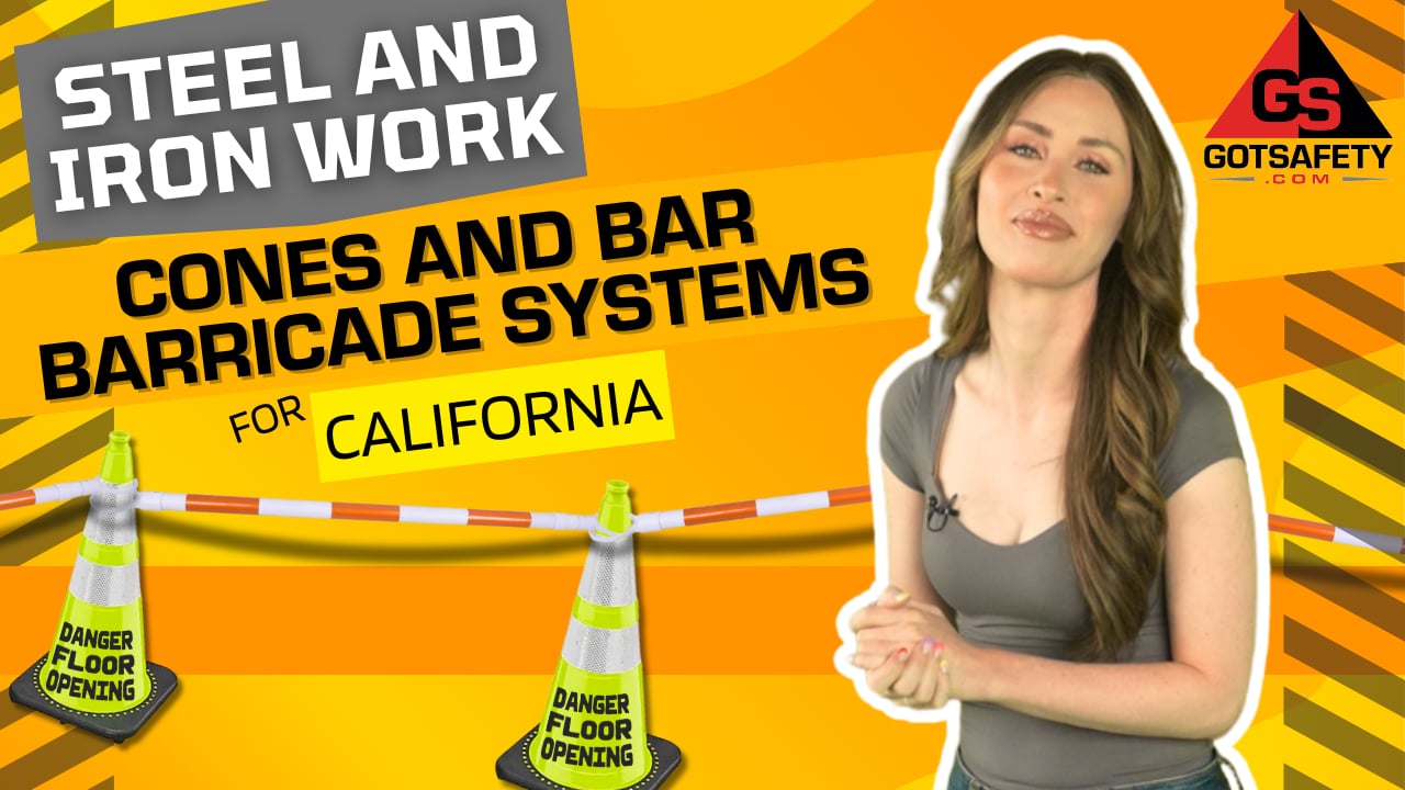 Steel and Iron Work: Cones and Bar Barricade Systems (California)