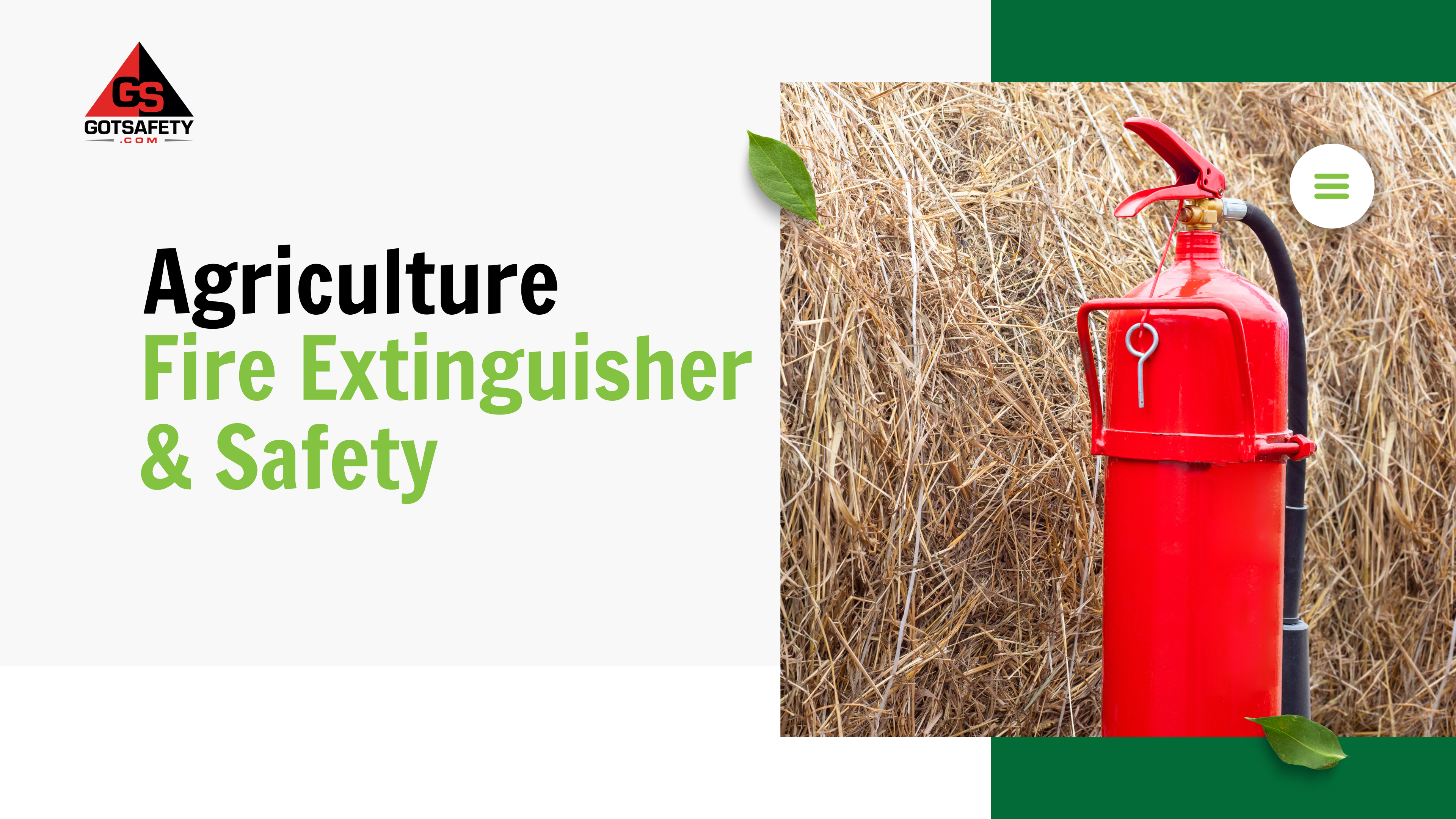 Ag - Fire Extinguisher/Safety