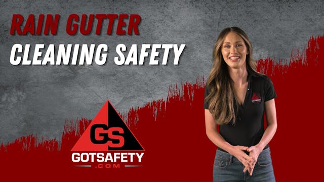 Rain Gutter Cleaning Safety