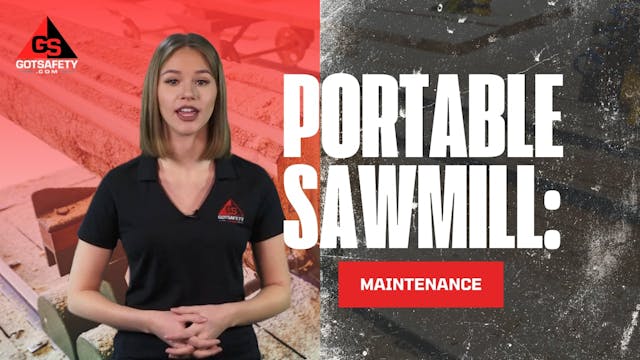 Portable Sawmill: Maintenance