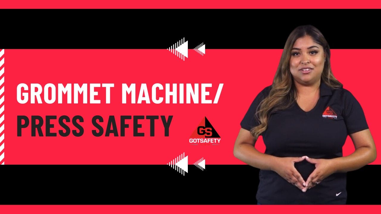 Grommet Machine/ Press Safety - GotSafety Lite | Safety Video Streaming