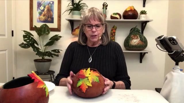 6- Painting the Inside of Your Gourd