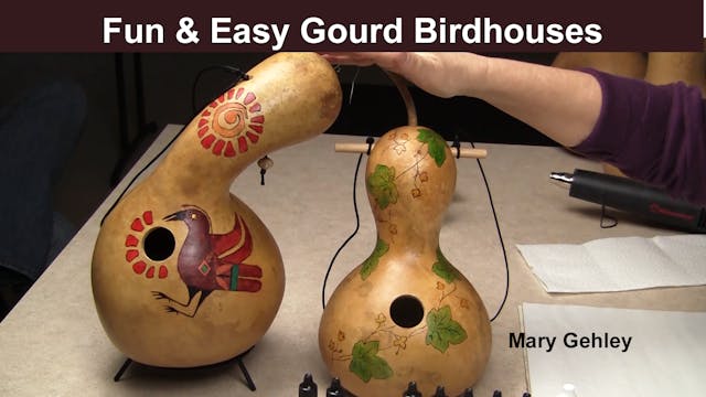 Fun and Easy Birdhouse Gourds