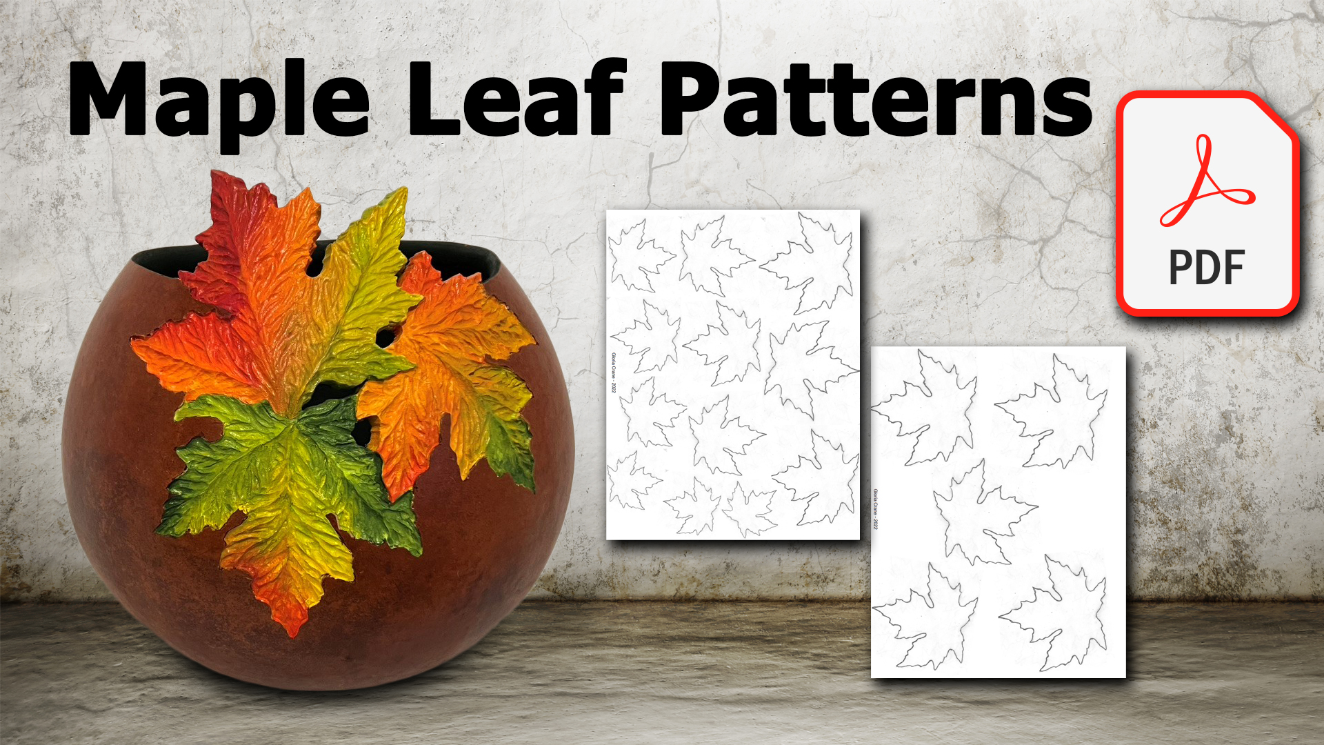 Maple-Leaf Patterns - Ready to Print