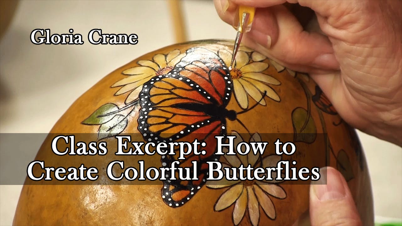 "How to Create Colorful Butterflies" - An excerpt from the full length class