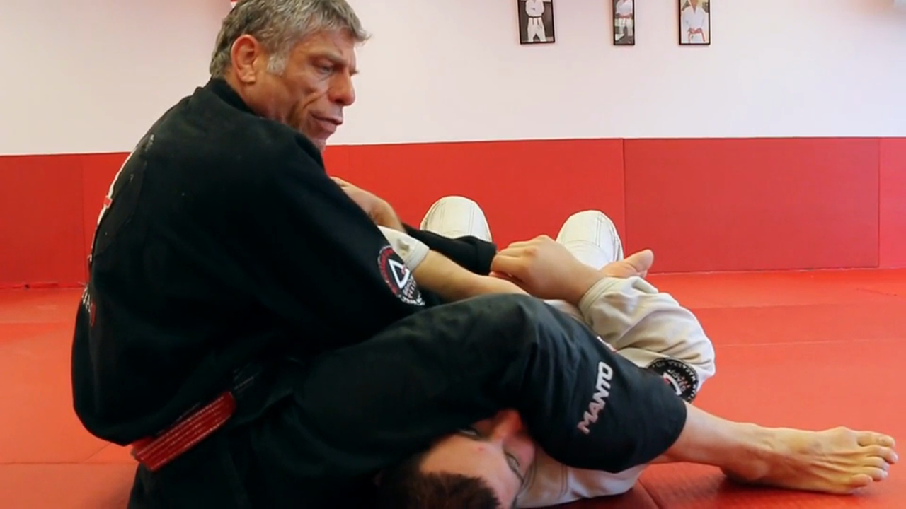 Finishing The Arm Bar #4 - He Grabs His Gi