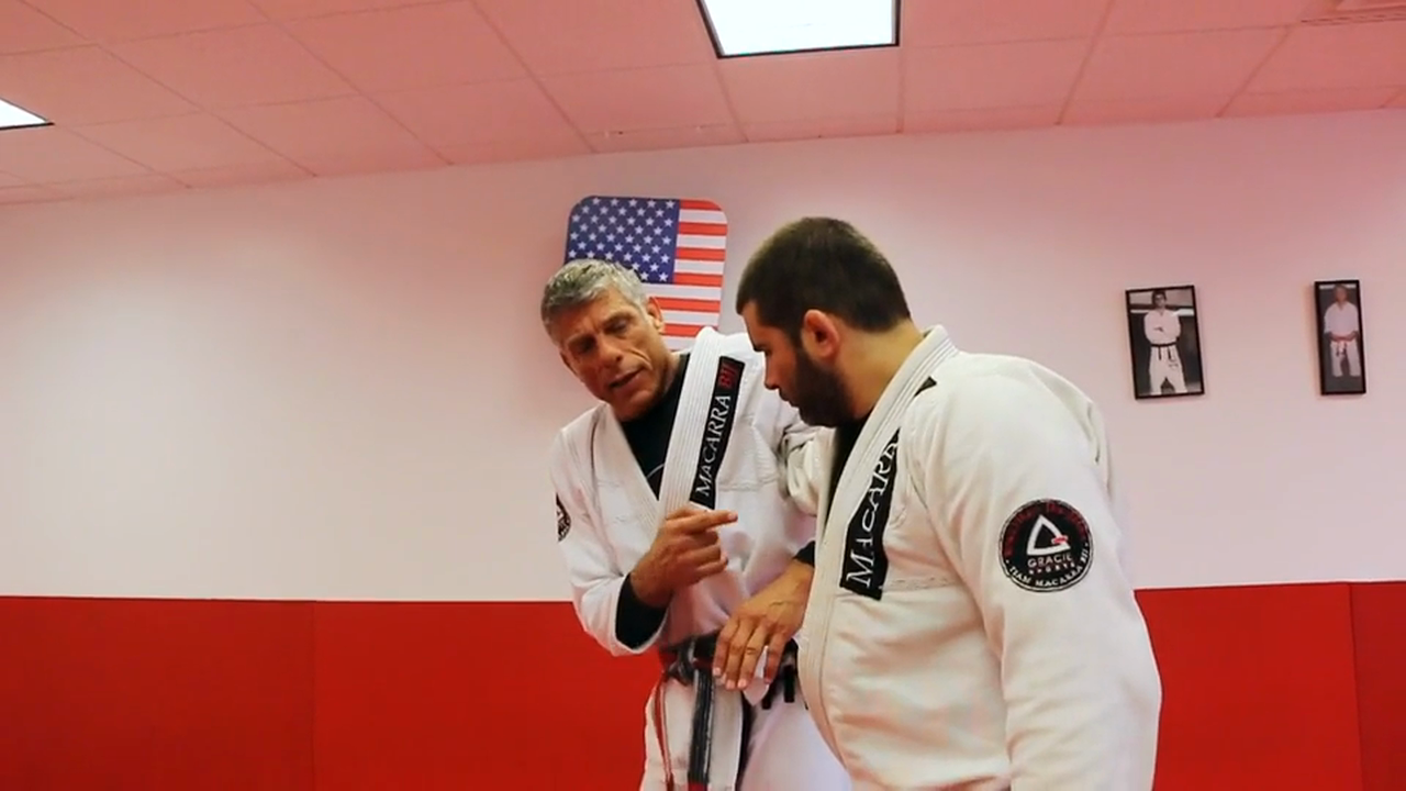 Defense Against Shoulder Grab - Variation