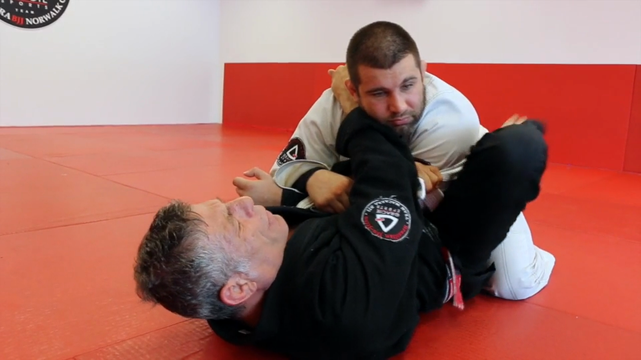 Lapel Grip Arm Bar From Guard