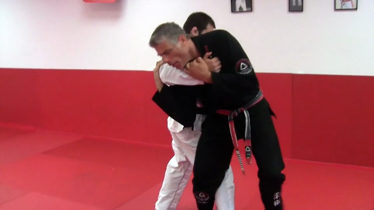 Rear Forearm Choke with Broken Posture