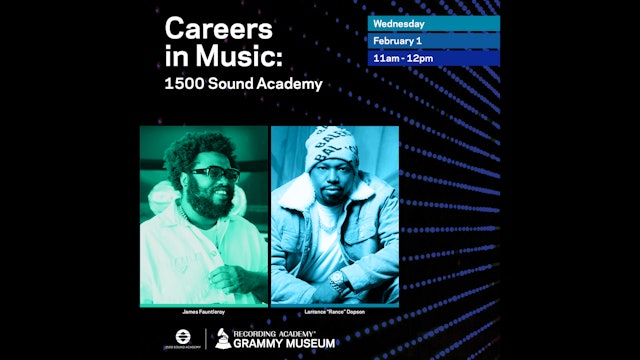 Careers in Music: 1500 Sound Academy