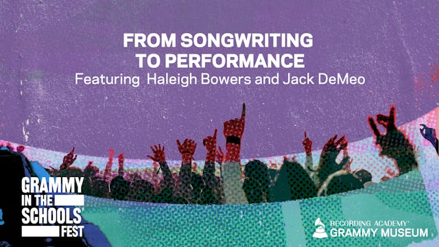 From Songwriting to Performance