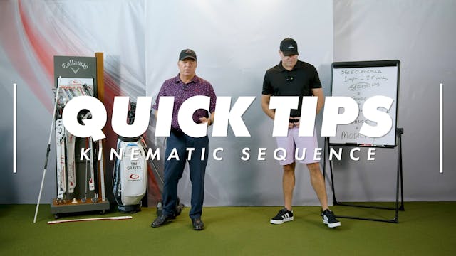 Quick Tips - Kinematic Sequence