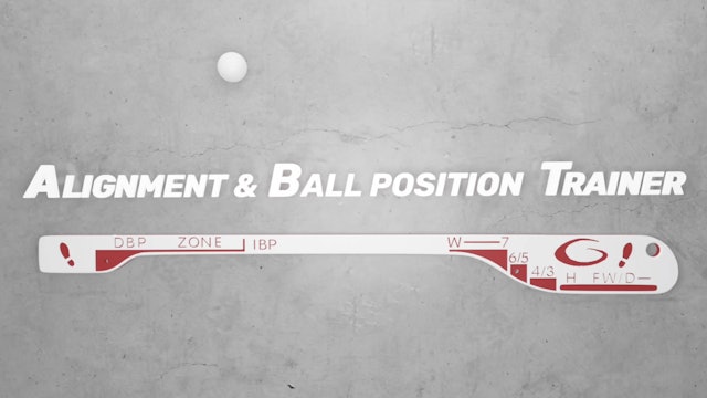 3D Look at the Single Plane Swing Alignment & Ball Position Trainer (ABT)