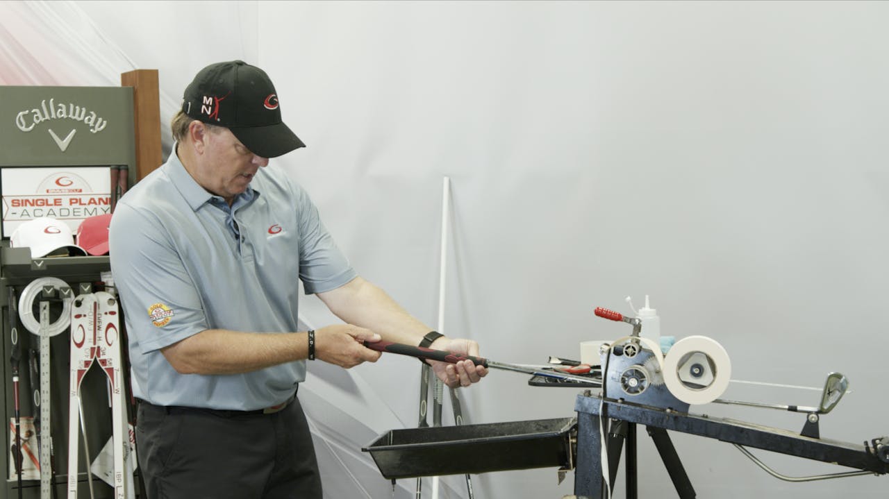 Regripping New Graves Golf Single Plane Grips Graves Golf OnDemand