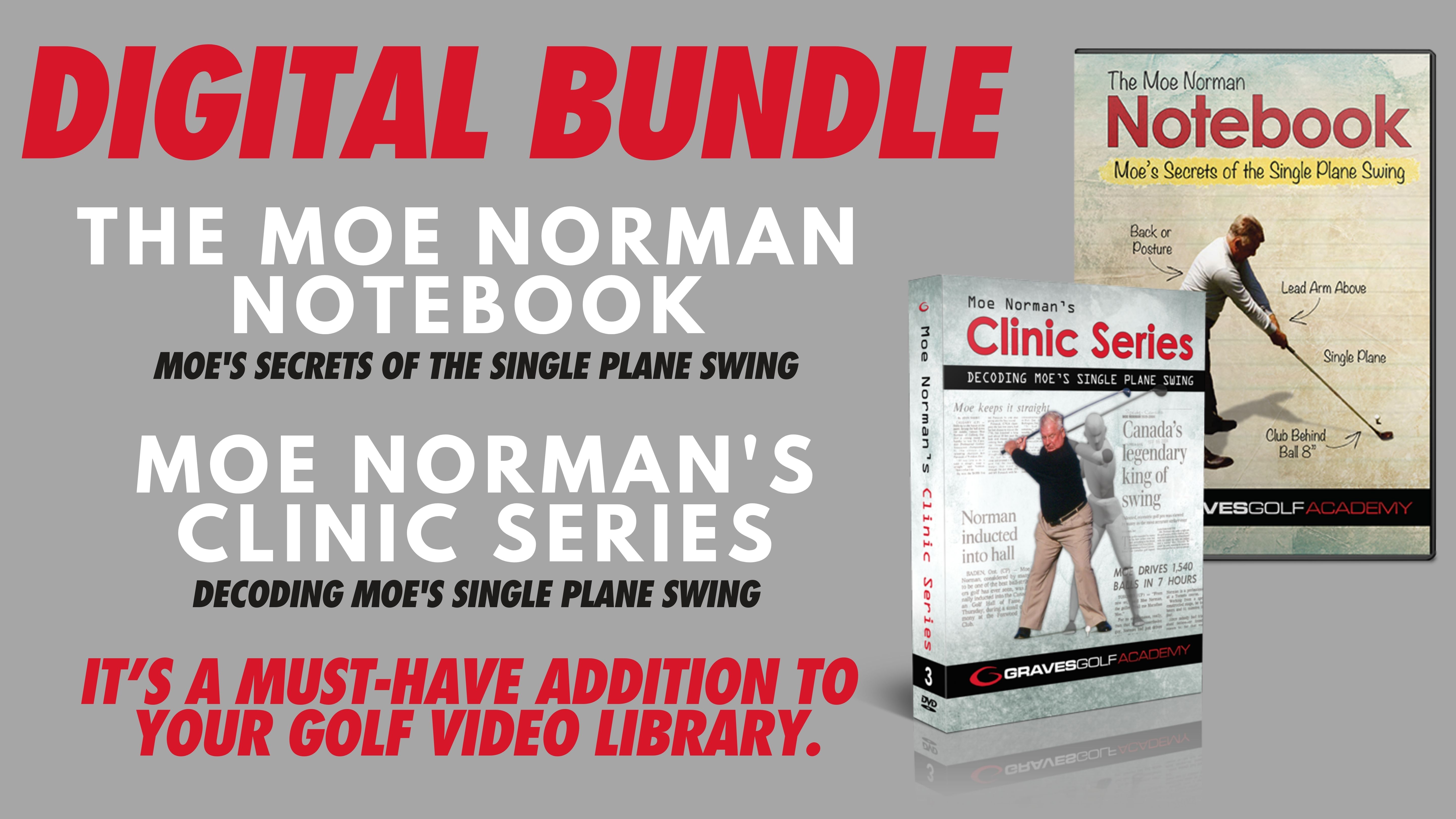 Moe Norman Notebook and Clinic Series Bundle