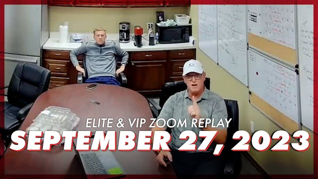 Elite & VIP Zoom September 27