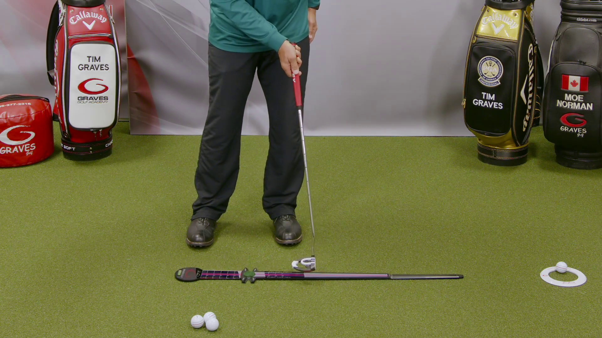 One-handed Putting Drill