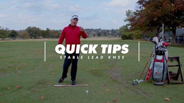 Quick Tip - Stable Lead Knee