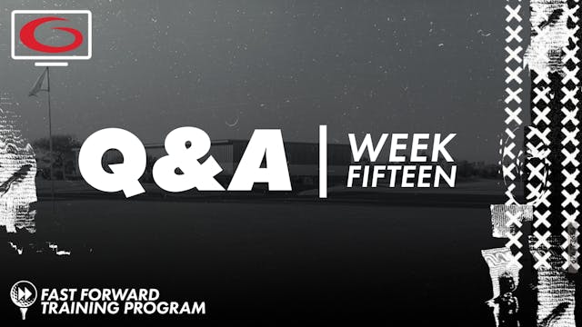 Fast Forward - Week 15 Live Training ...