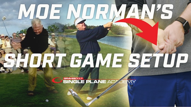 Moe Norman's Single Plane Full Swing vs Short Game Setup