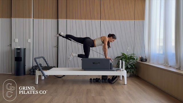 45 minute shoulder and glute reformer...