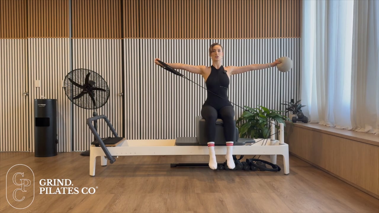 30 minute Pilates Ball Booty, Arms & Abs with Amba F