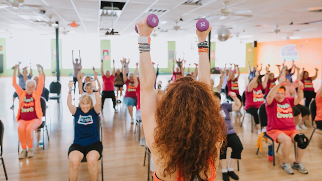 Chair dancing exercise sale