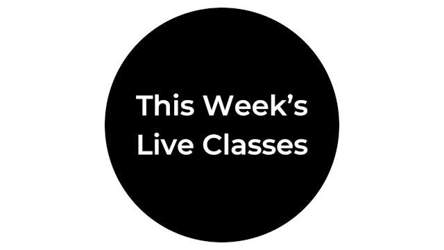 This Week's Live Classes
