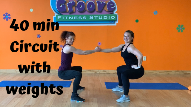 40 Min Circuit With Weights - GROOVE FITNESS ON DEMAND