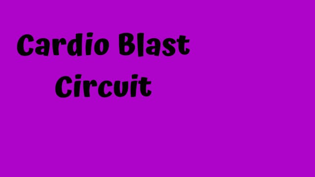 30 Min Cardio Blast Circuit