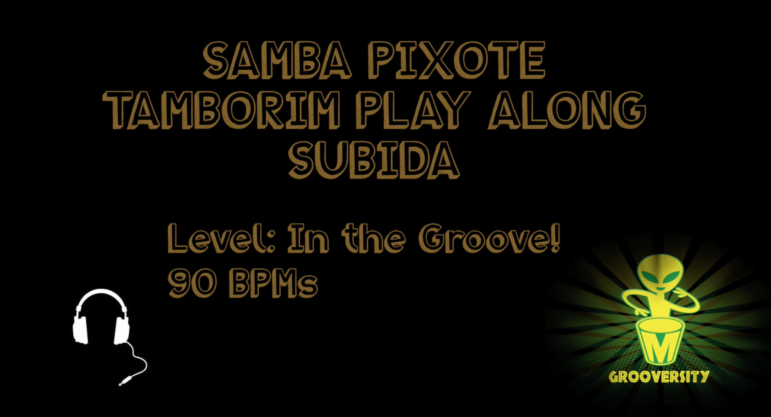Samba Pixote Tamborim Subida Playalong 90