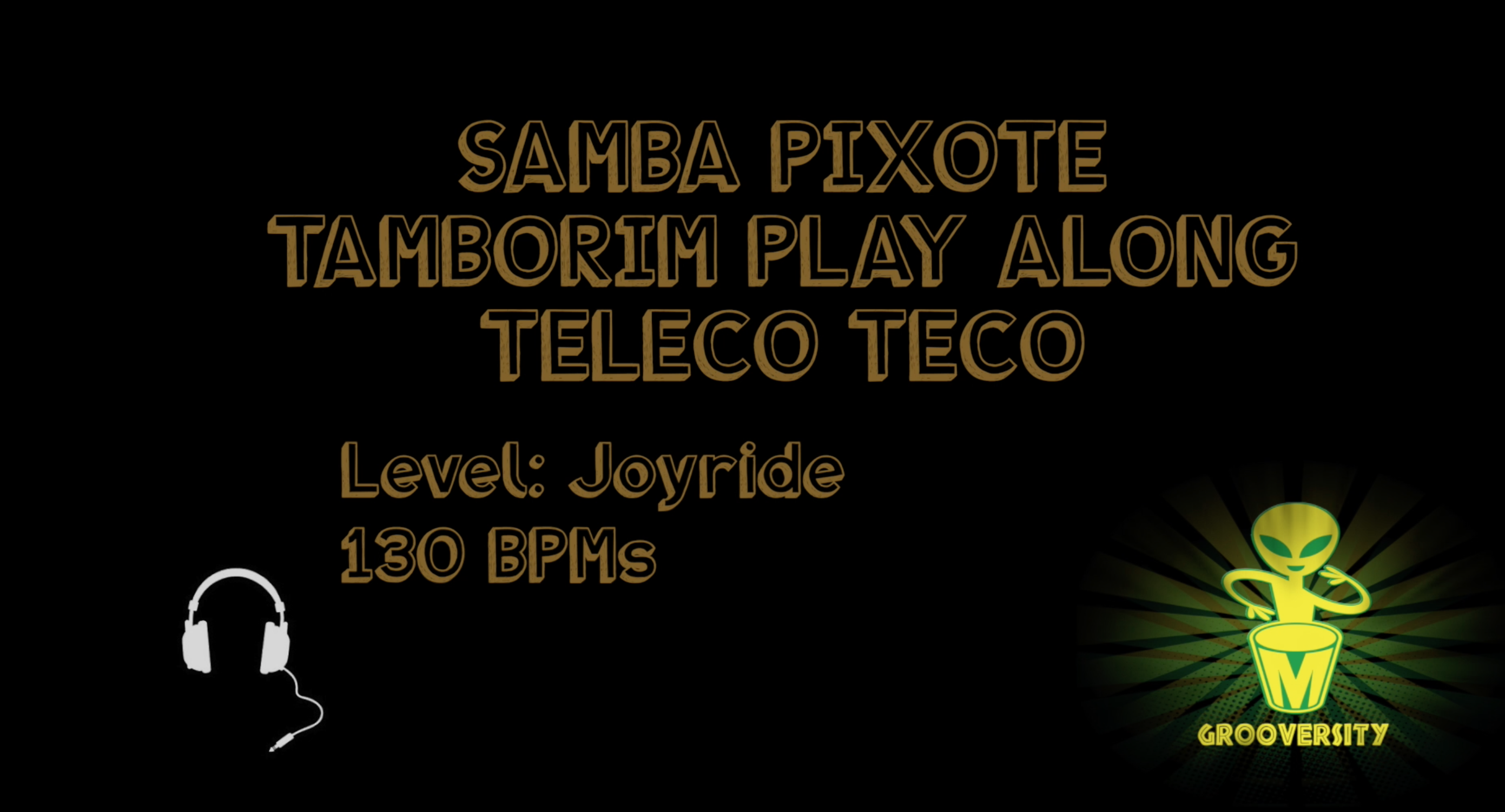 Samba Pixote Tamborim Teleco Teco Playalong 130
