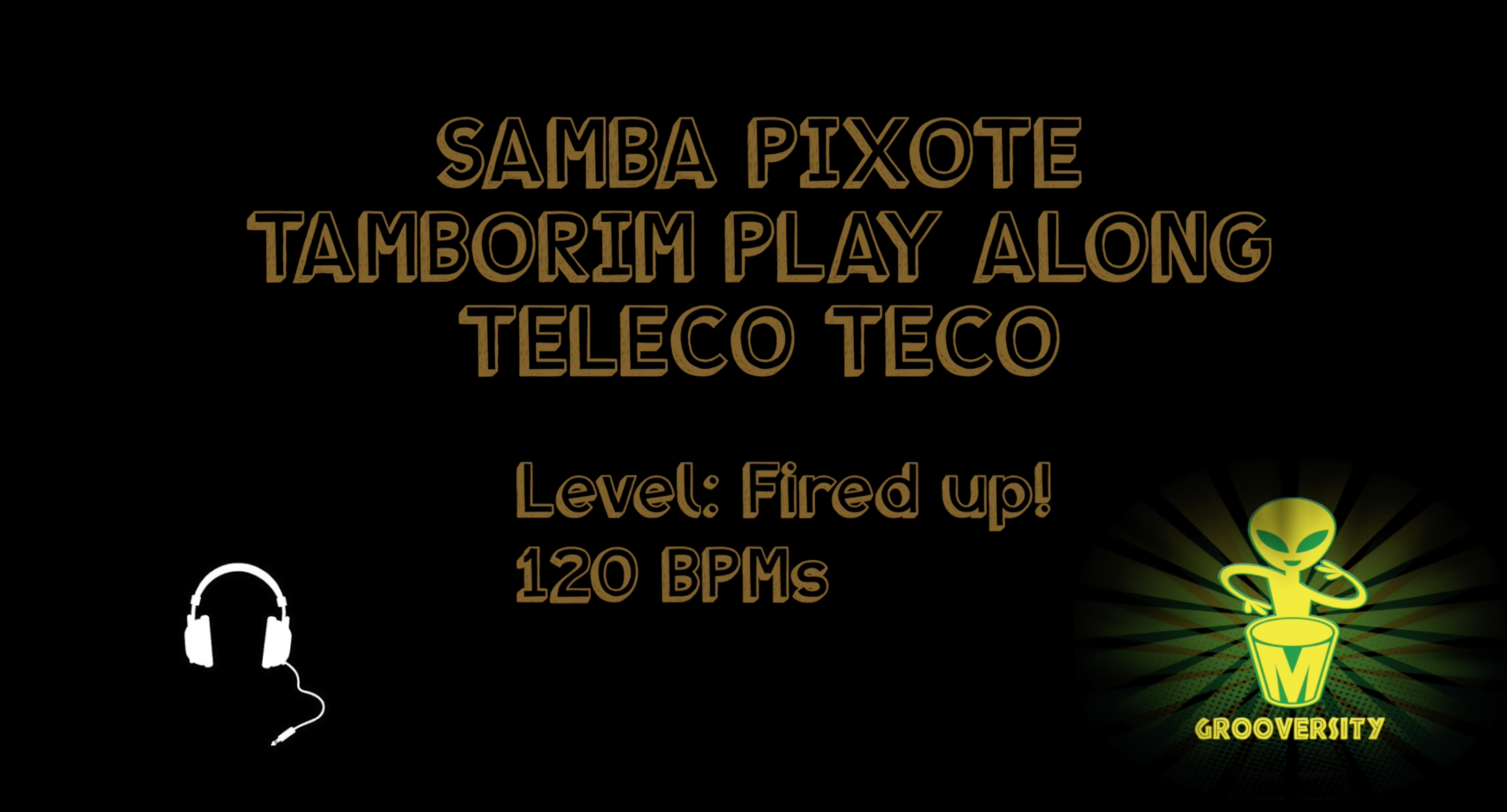 Samba Pixote Tamborim Teleco Teco Playalong 120