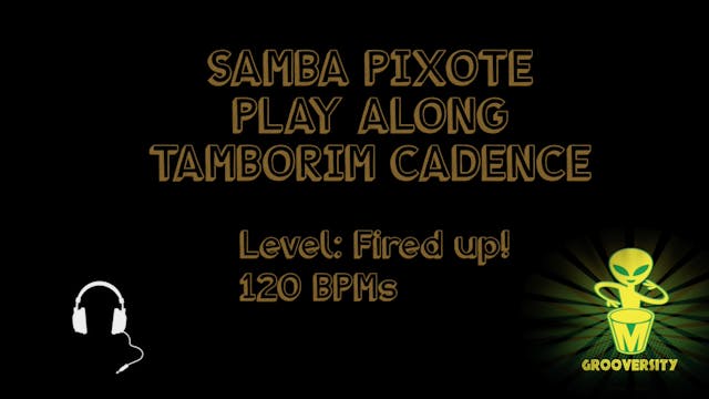 Samba Pixote Tamborim Cadence Fired u...