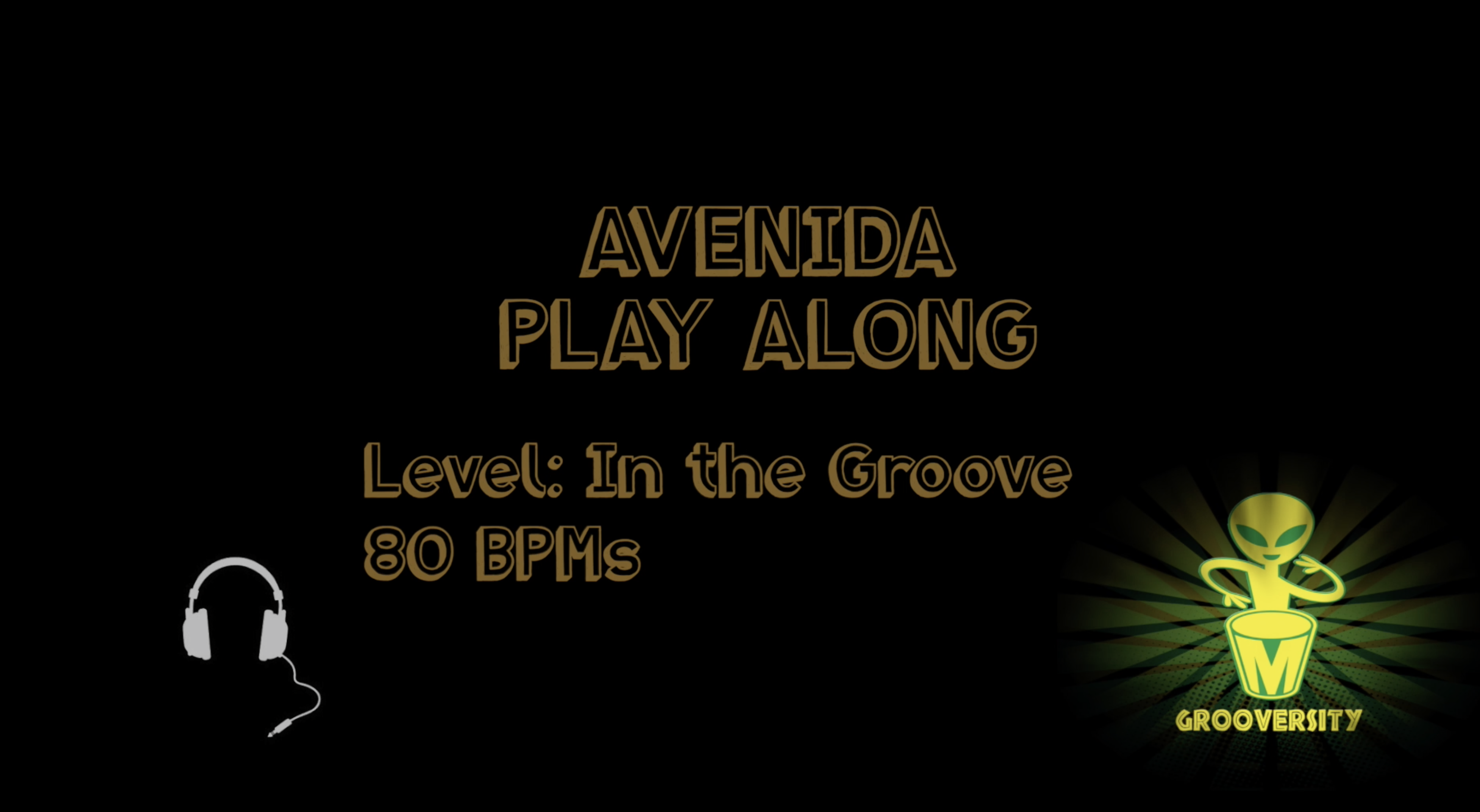 Avenida Groove Playalong 80 bpm-HD 1080p