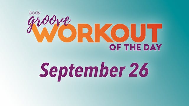 Workout Of The Day - September 26
