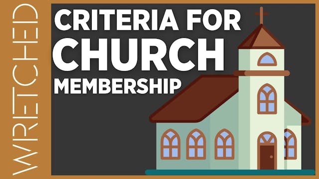 Criteria for Church Membership - E.2 ...