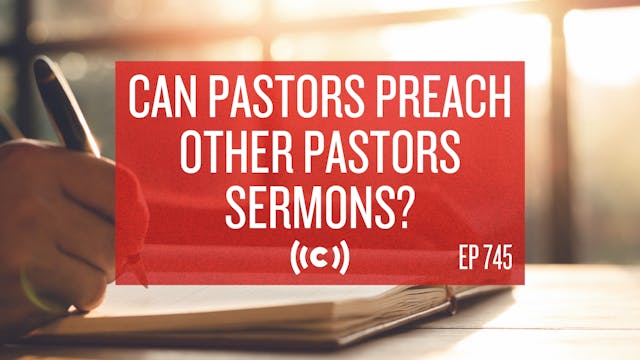 Can Pastors Preach Other Pastors Serm...