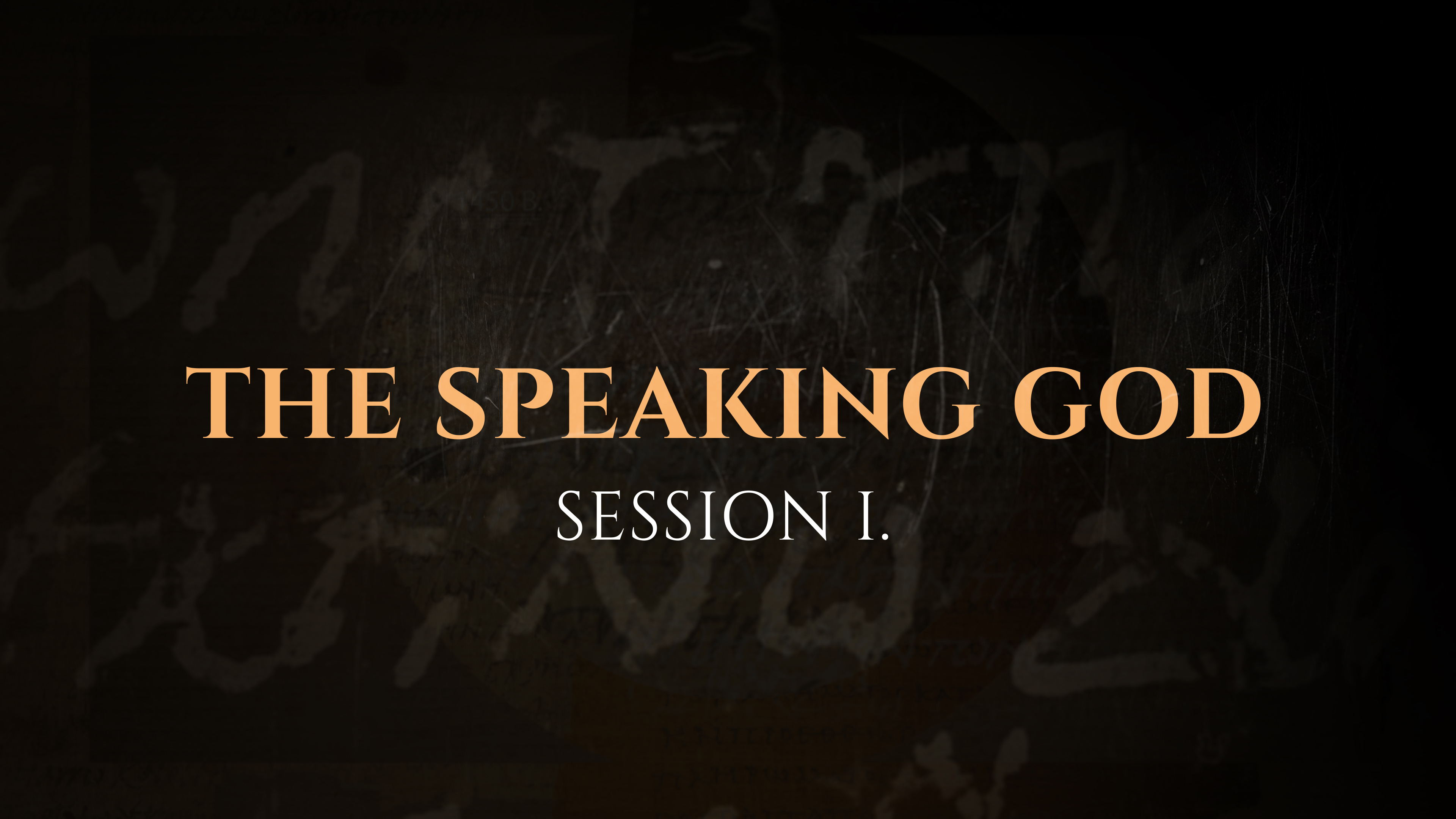 The Speaking God - Session 1 – The God Who Speaks: Sunday School Kit