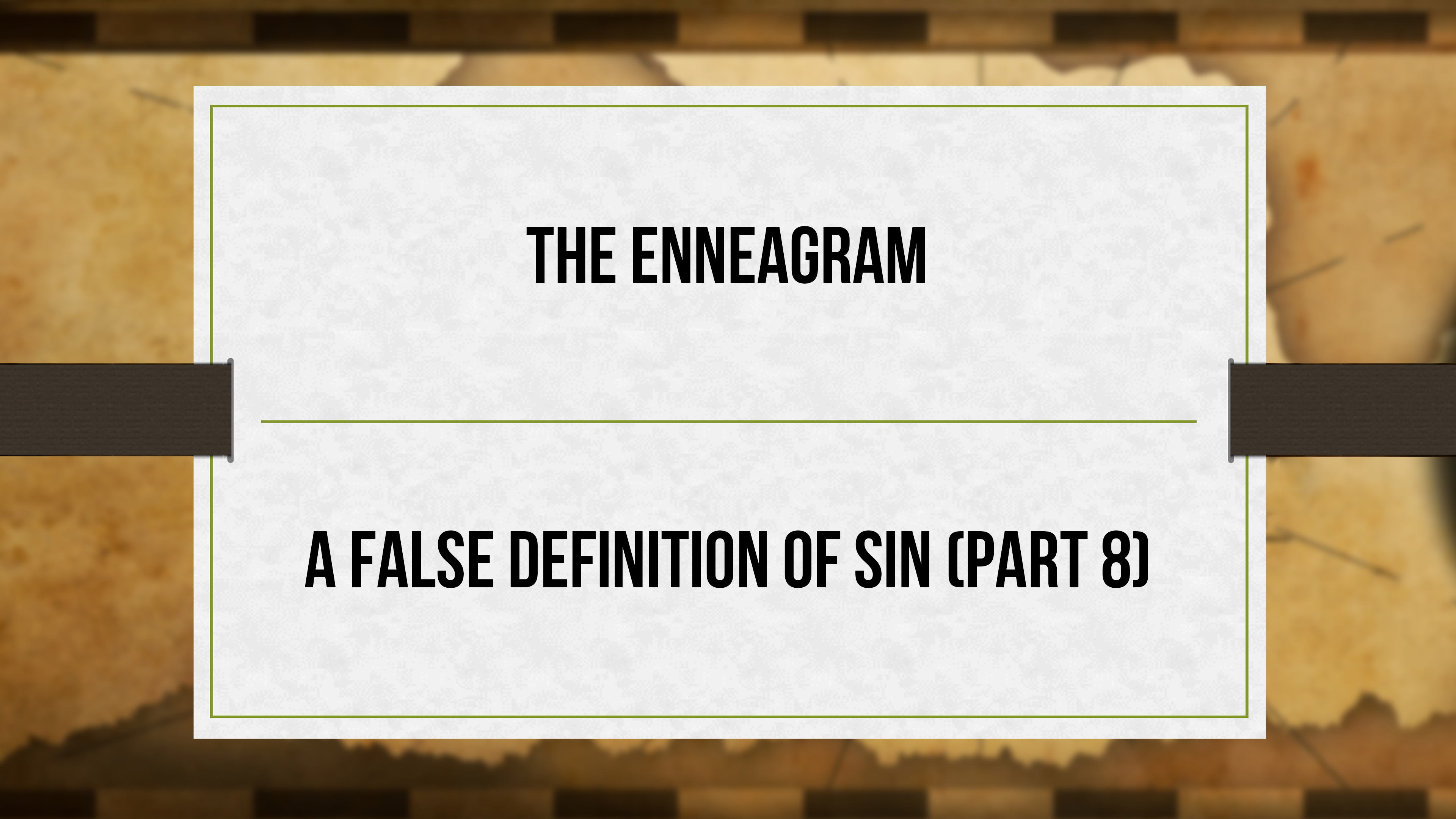 A False Definition of Sin - Critical Issues Commentary