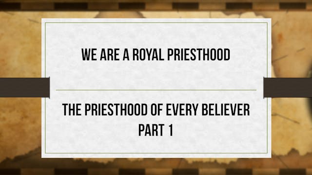 We are a Royal Priesthood - Critical ...