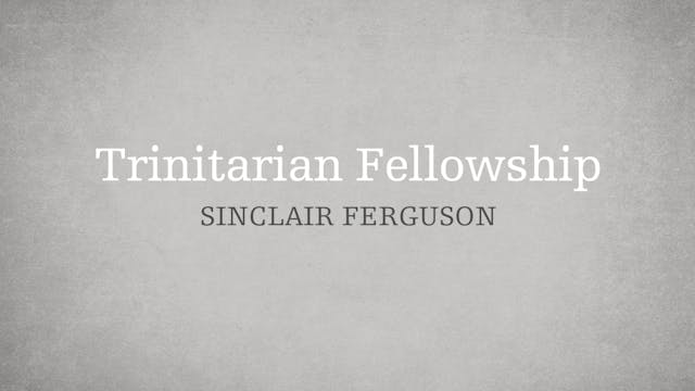 Trinitarian Fellowship - E.5 - Who is...